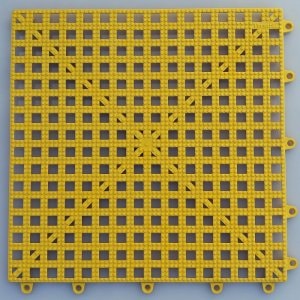 Yellow anti-slip tiles