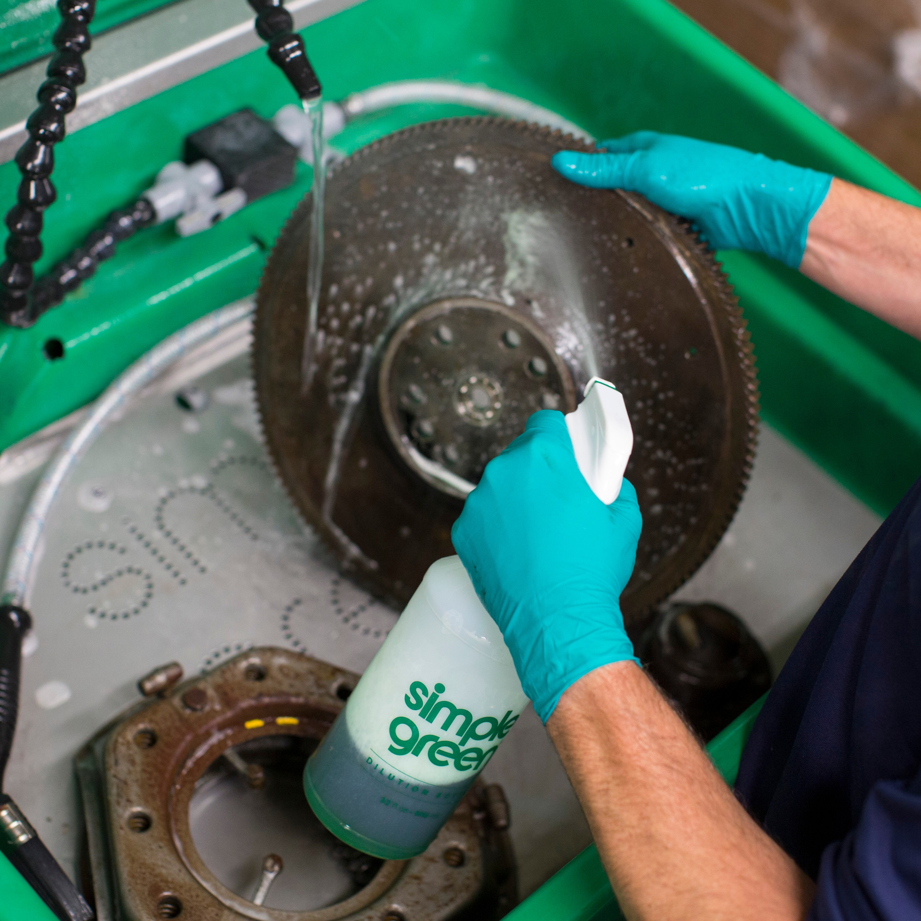 Simple Green Industrial Cleaner in Use