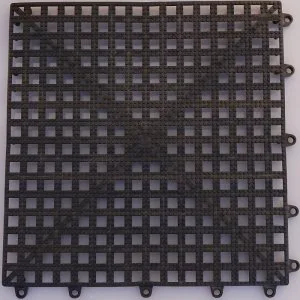 Black anti-slip tiles