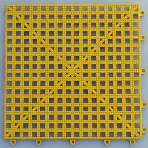 Yellow anti-slip tiles